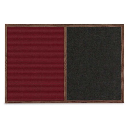 United Visual Products Slim Style Indoor Enclosed Corkboard, 30 UV503SCH-WHITE-PUMICE